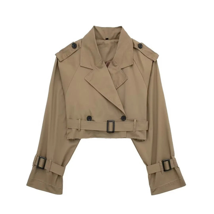 Geesje Stilvoller kurzer Trenchcoat für jede Jahreszeit