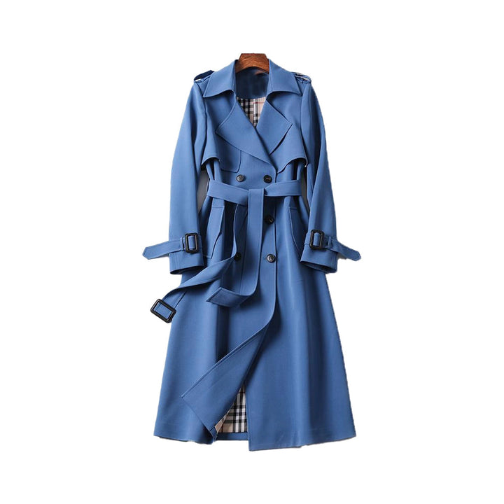 Klassischer doppelreihiger Trenchcoat mit Gürtel