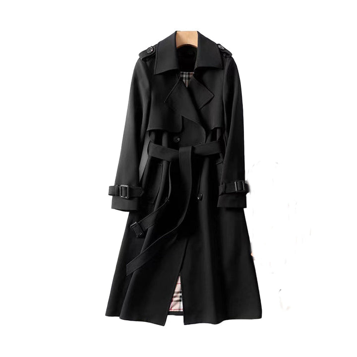 Klassischer doppelreihiger Trenchcoat mit Gürtel