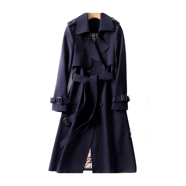 Klassischer doppelreihiger Trenchcoat mit Gürtel