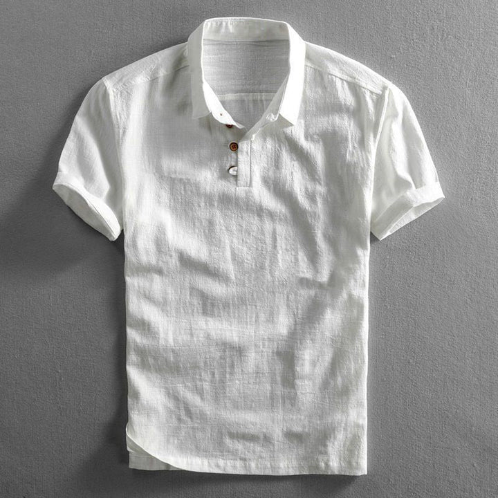 San Julian Leinen-Poloshirt