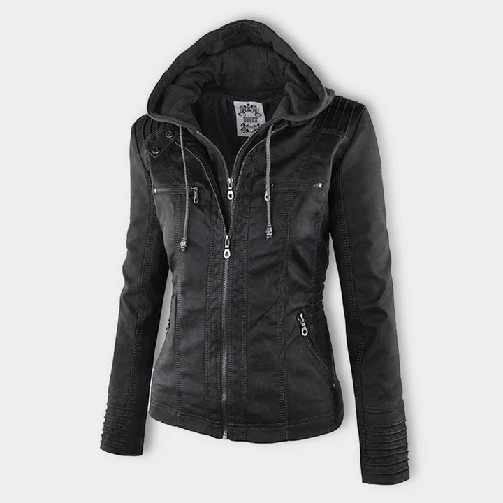 Robuste und elegante Lederjacke