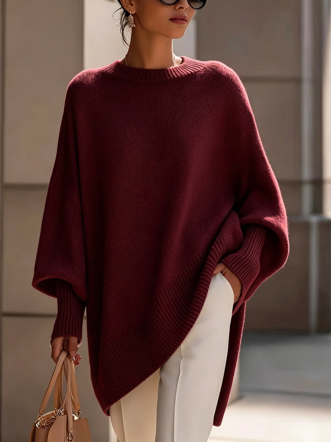 Maris Locker fallender Strickpullover