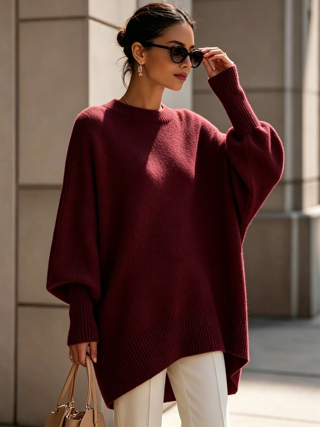 Maris Locker fallender Strickpullover