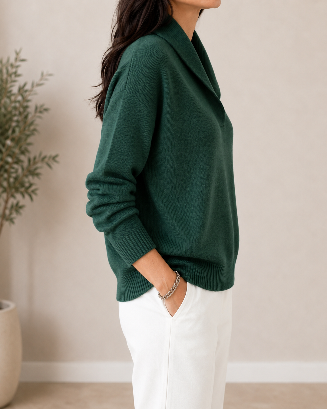 pullover mit V-Ausschnitt