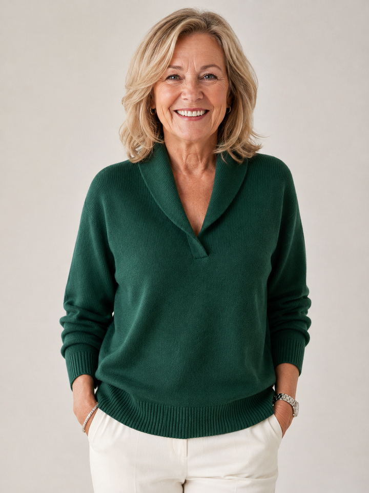 pullover mit V-Ausschnitt