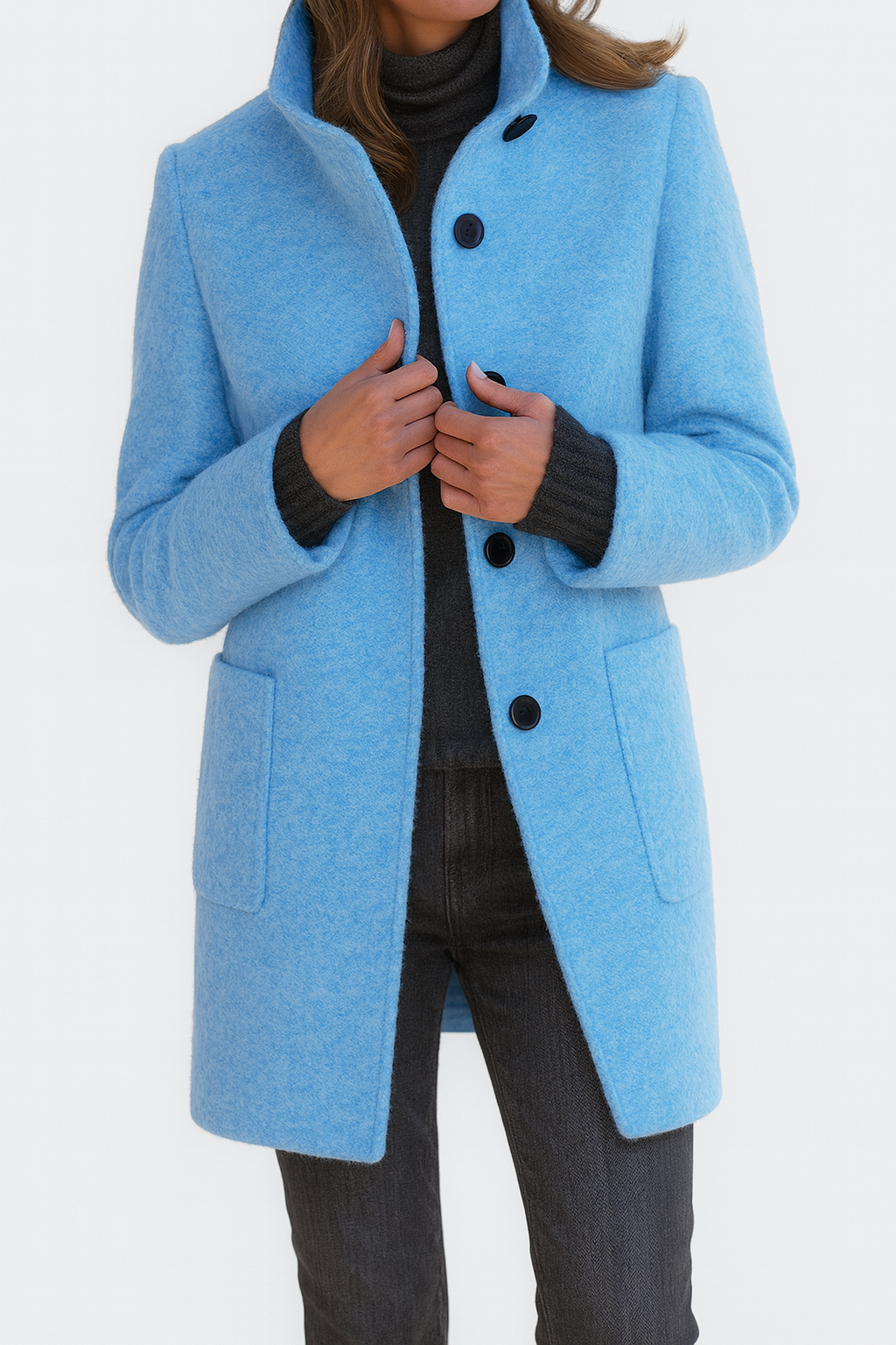 Damenjacke mit hohem Kragen