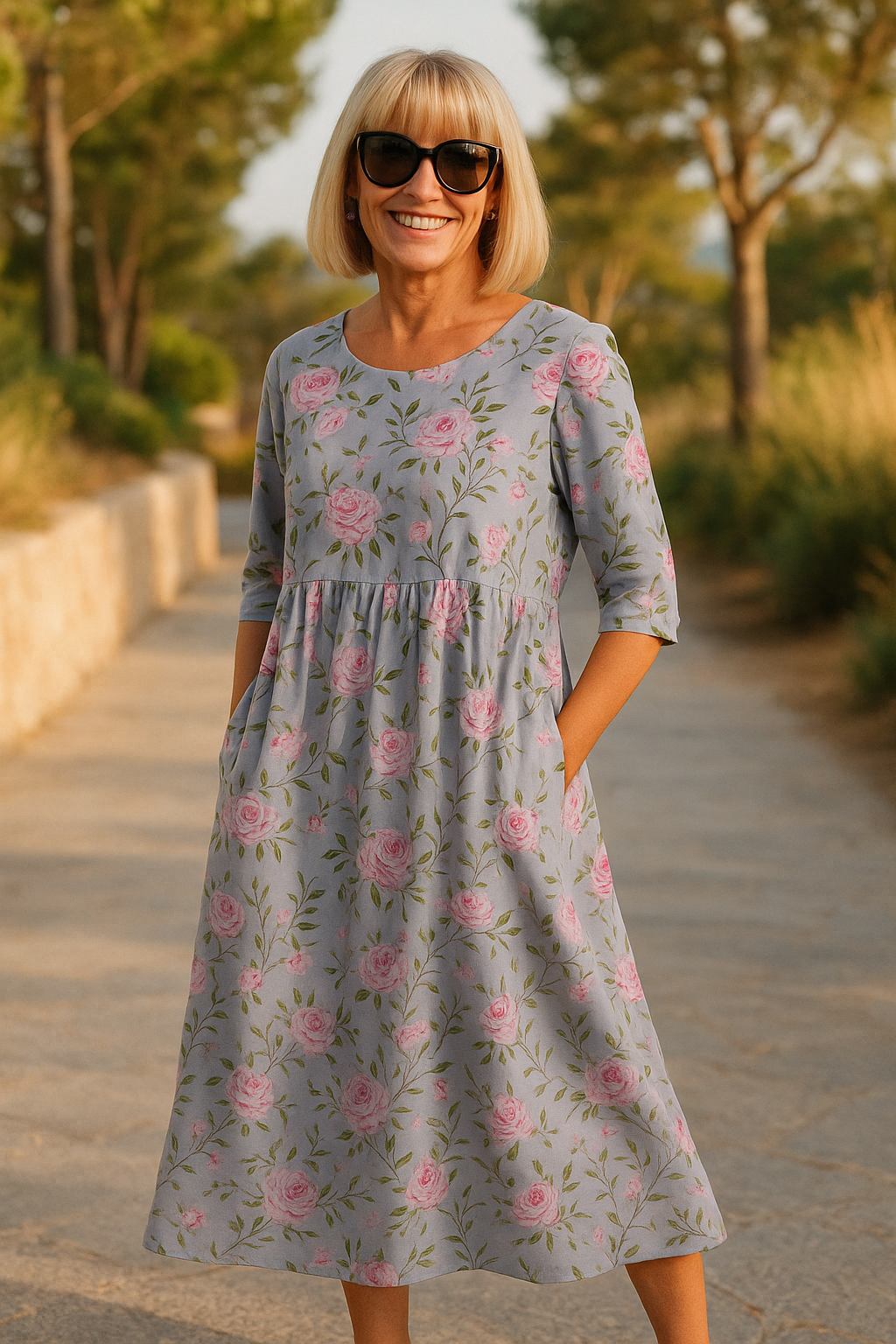 Eliza – luftiges Midikleid