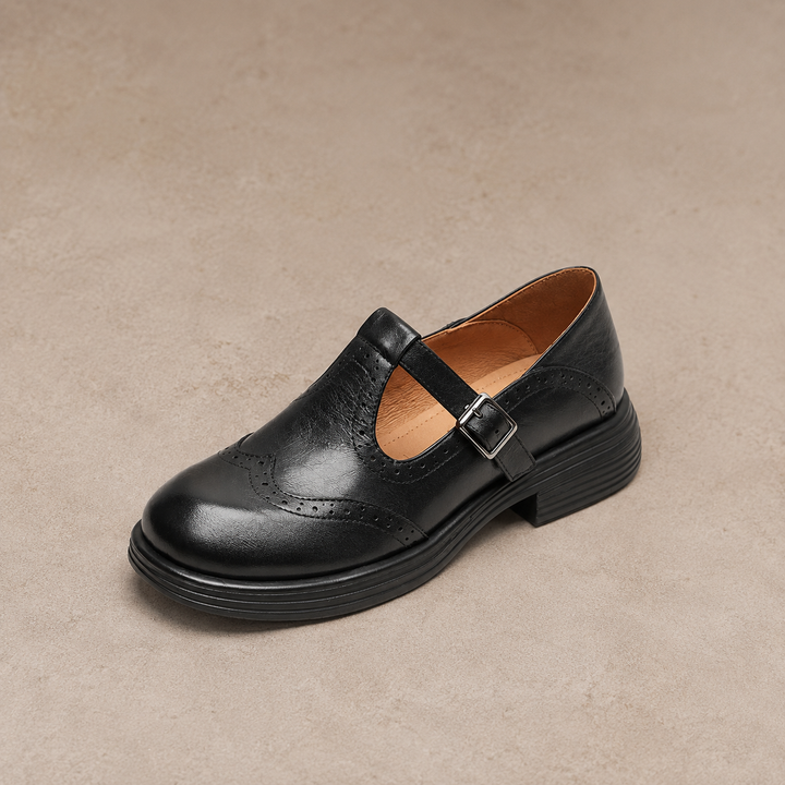 Damen Elegante Mary Janes aus Leder