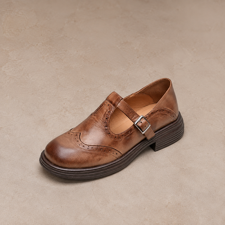 Damen Elegante Mary Janes aus Leder