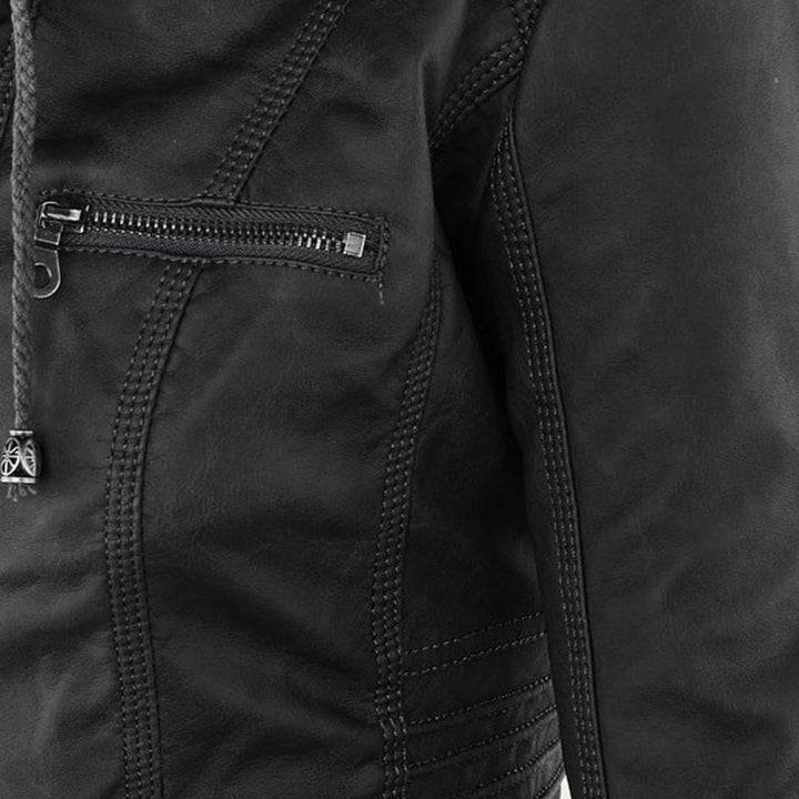 Robuste und elegante Lederjacke