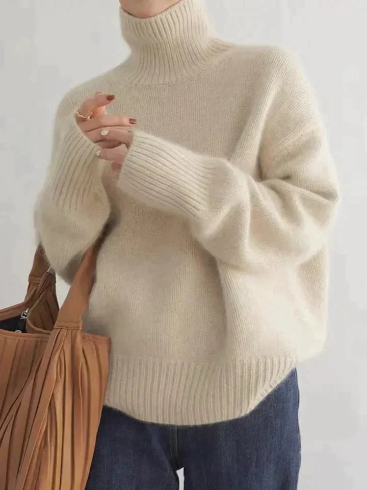 Eleganter Rollkragenpullover für Damen
