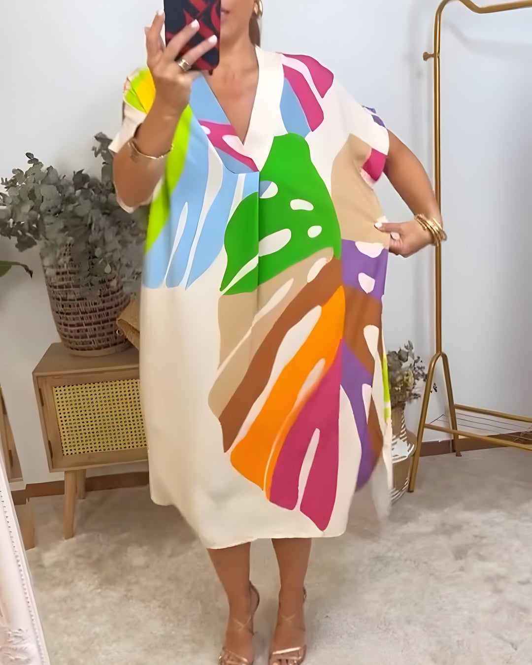 Rosaline - Buntes Freizeitkleid