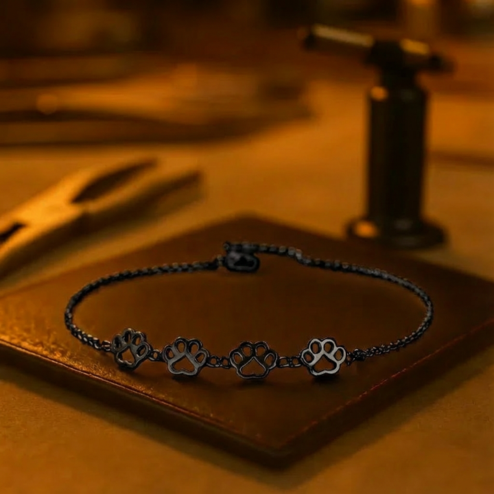 Armband mit Pfotenabdruck – Verstellbare Größe