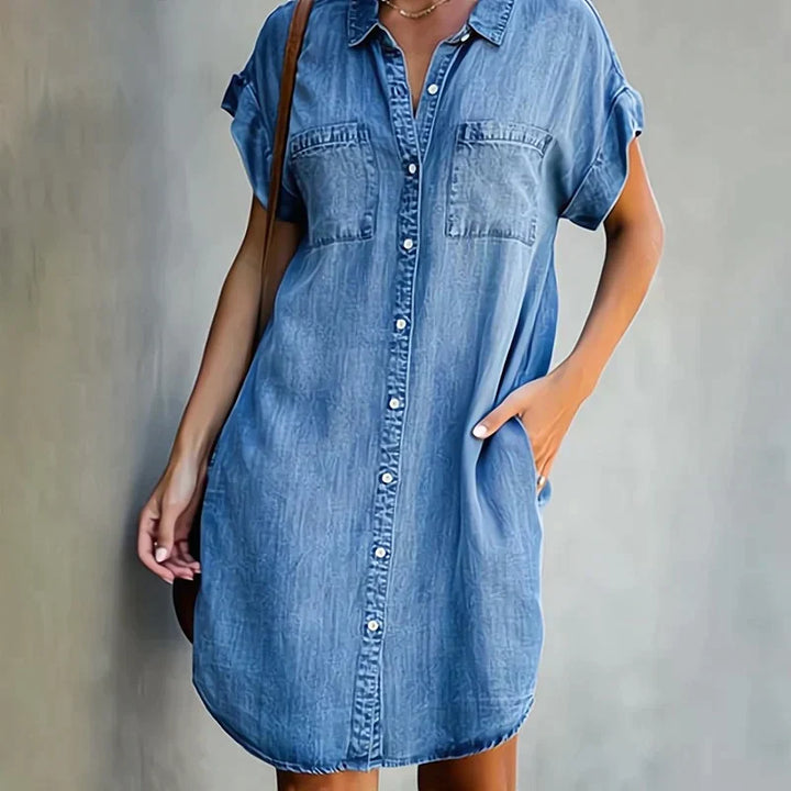 Aubree - Lässiges Jeanskleid