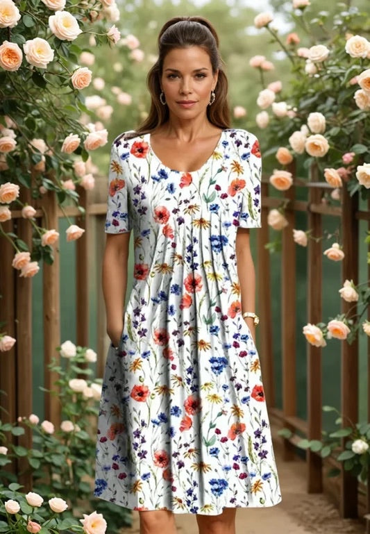 Celeste - Elegantes, luftiges Midikleid