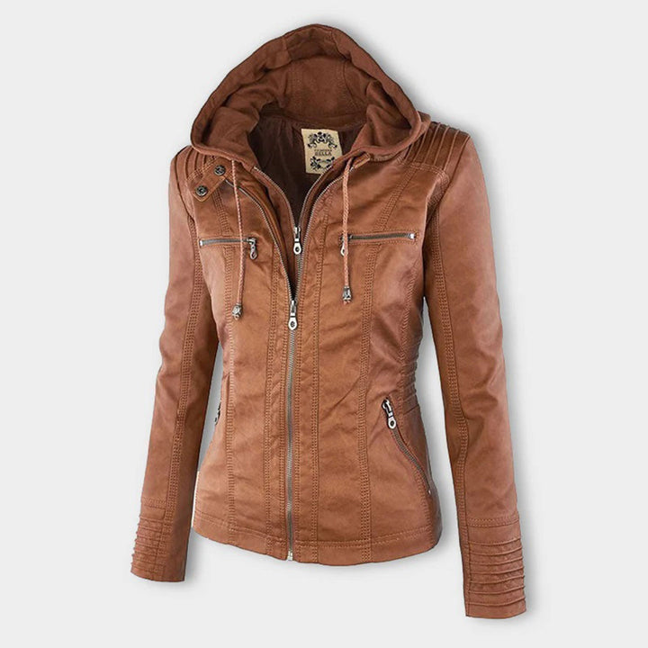 Robuste und elegante Lederjacke