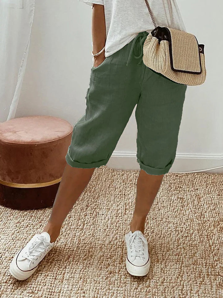 Ingrid | Baumwoll-Leinen Damen Shorts