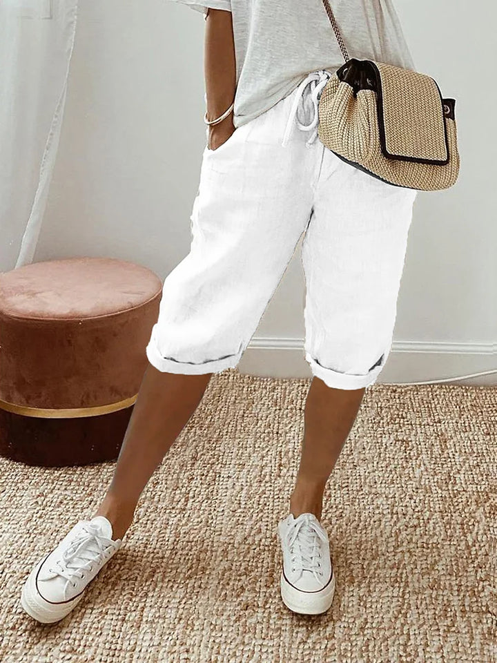 Ingrid | Baumwoll-Leinen Damen Shorts