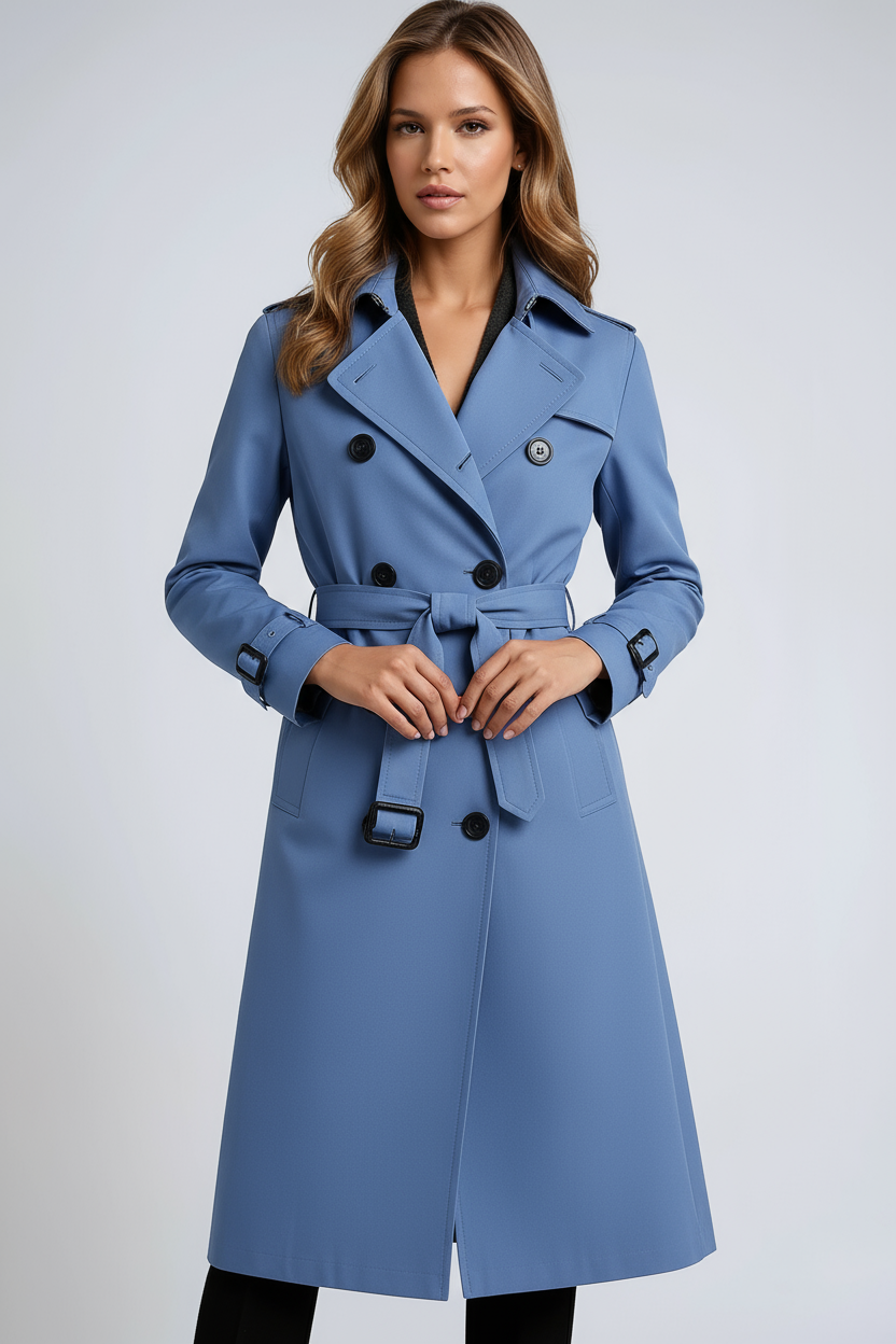 Stilvoller taillierter Trenchcoat mit Gürtel