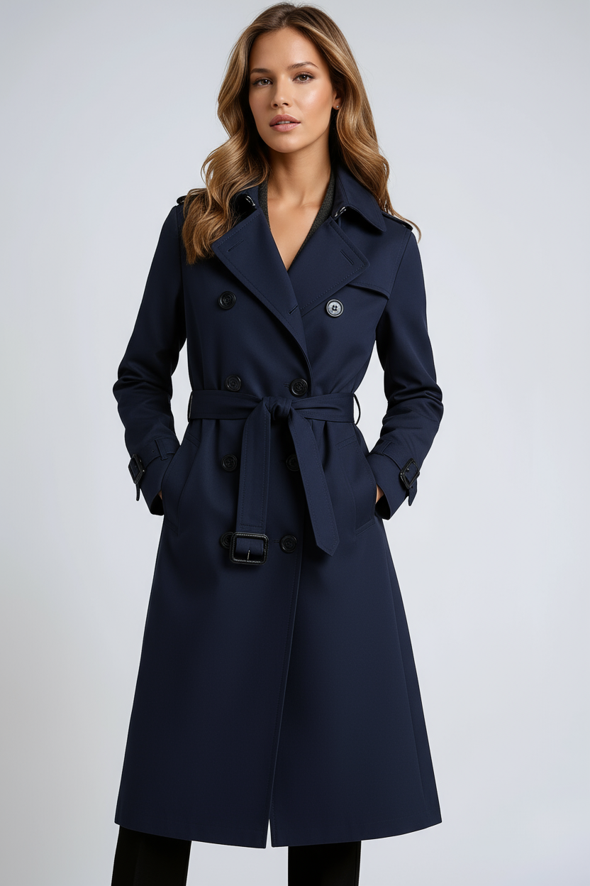 Stilvoller taillierter Trenchcoat mit Gürtel