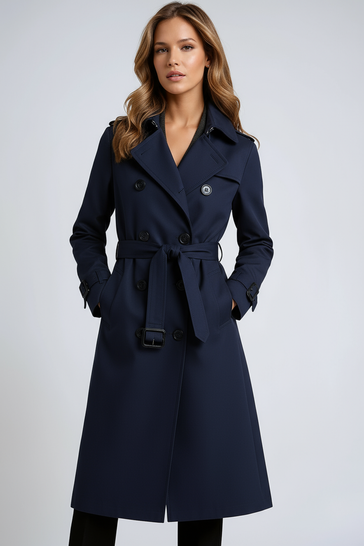 Stilvoller taillierter Trenchcoat mit Gürtel