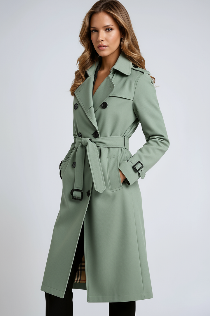 Stilvoller taillierter Trenchcoat mit Gürtel