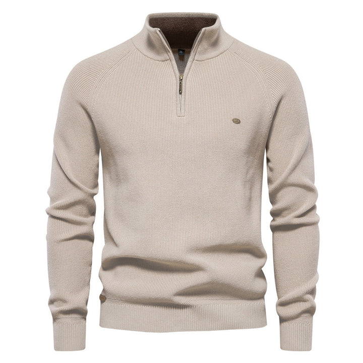 Luxuriöser Pullover mit Reißverschluss