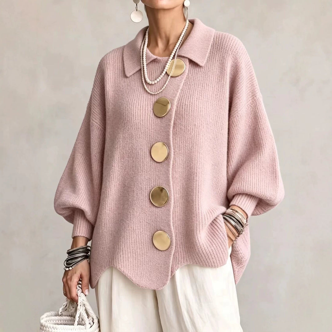 Isadora | Oversized Collared Cardigan