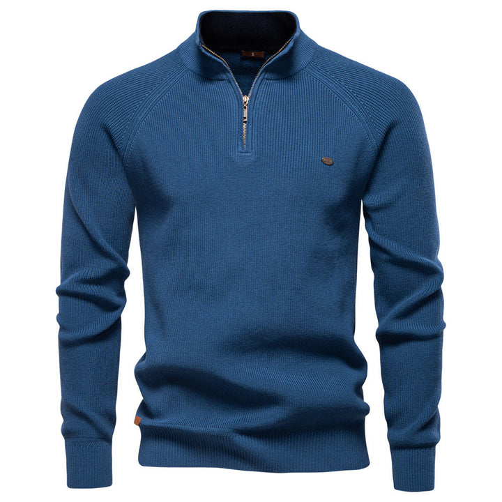Luxuriöser Pullover mit Reißverschluss