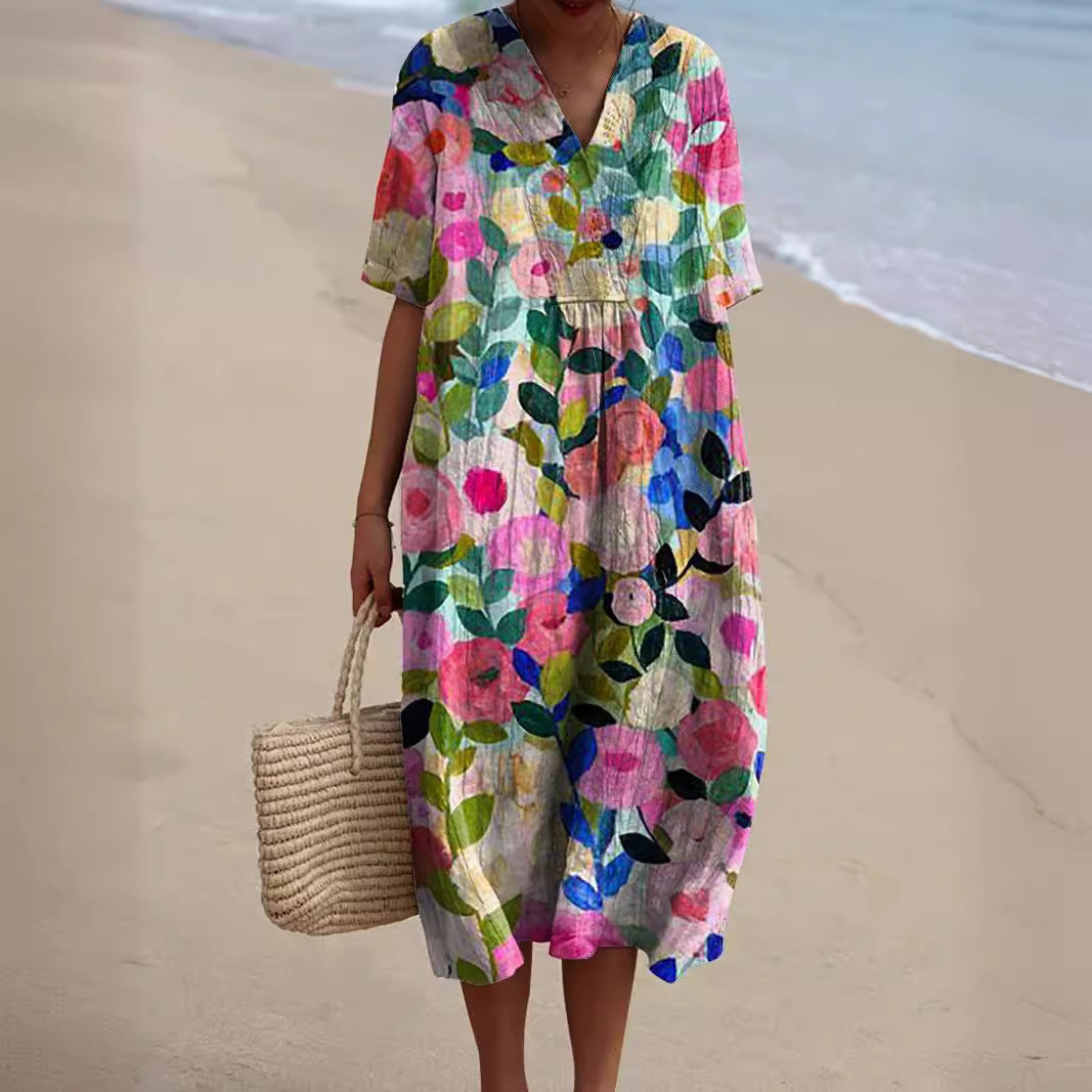 Nicka - Farbenfrohes Blumenkleid
