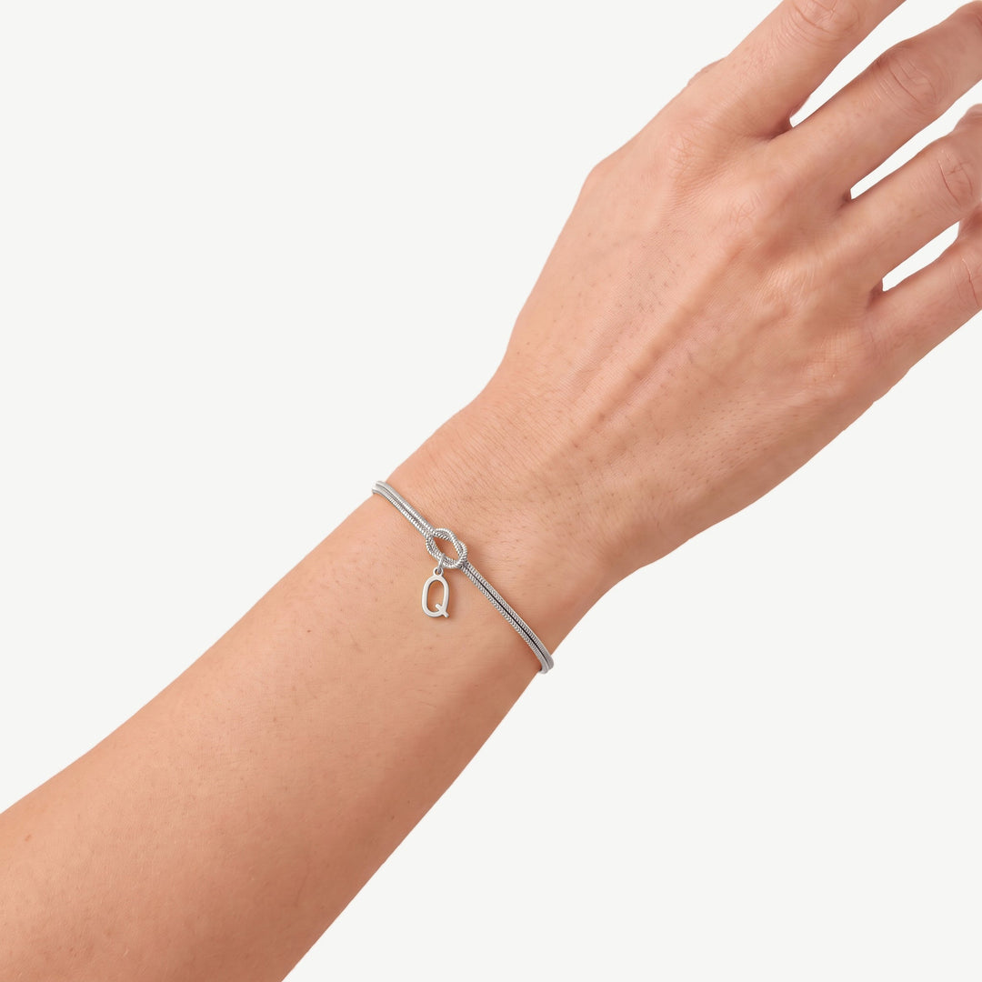 Initial Knot Bracelet