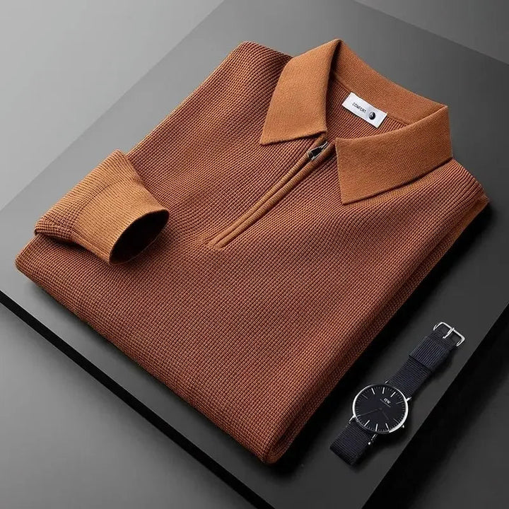 Eleganter Pullover mit Reißverschluss für Männer