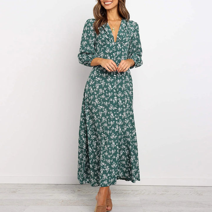 Jane - Elegantes geblümtes Kleid