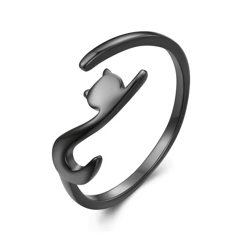 Ring mit süßem Kätzchen