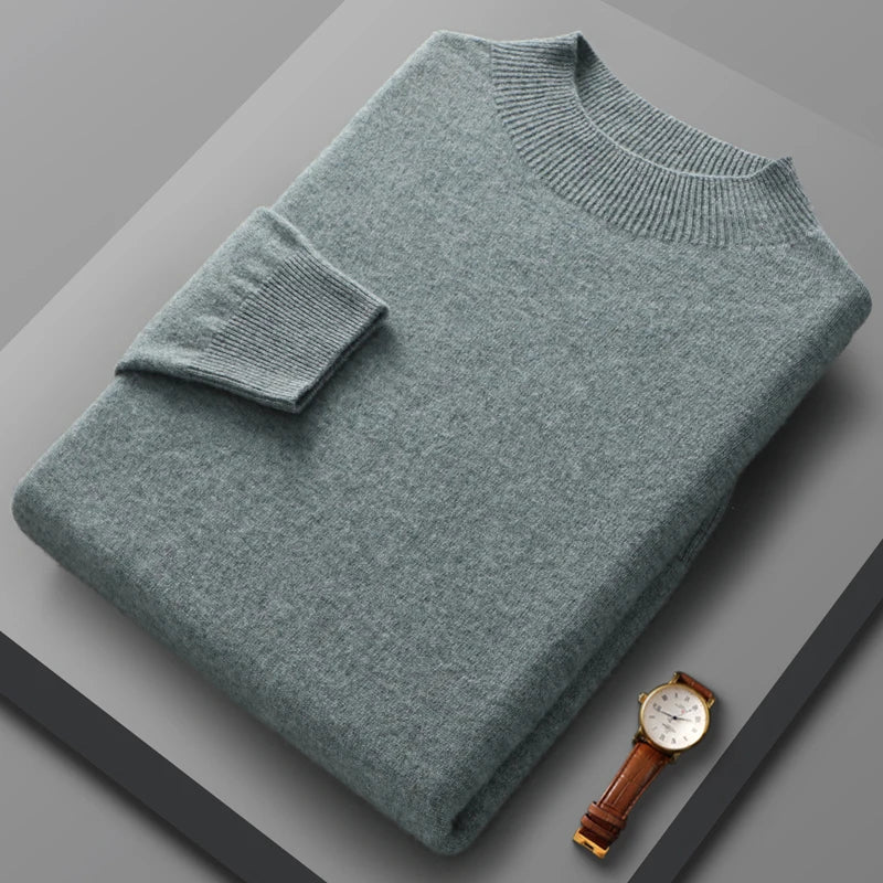 Halbhoher Kragen Kaschmirpullover