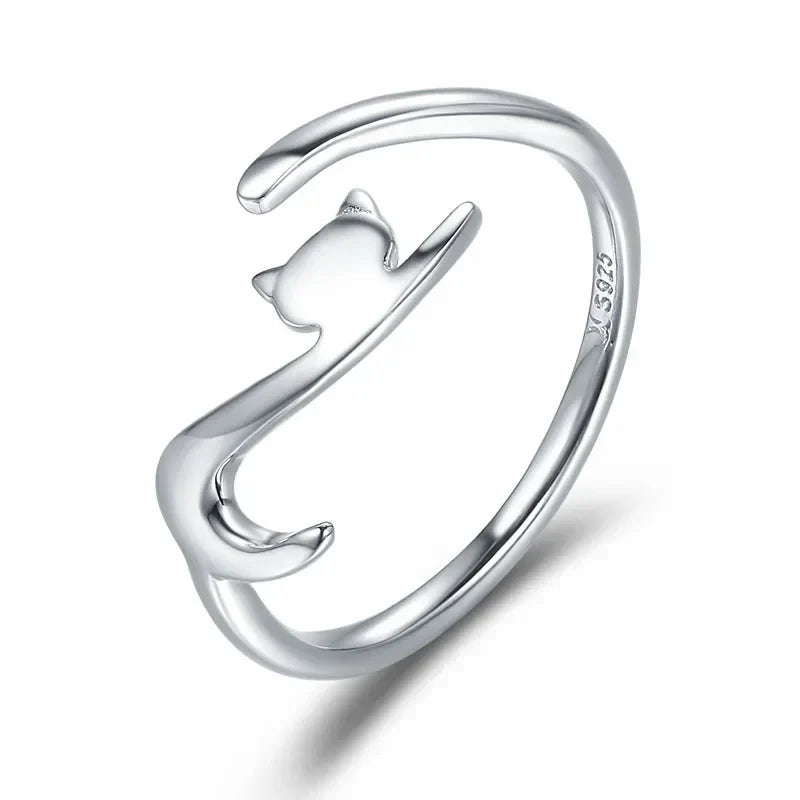 Ring mit süßem Kätzchen