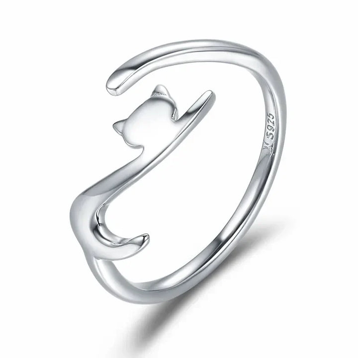 Ring mit süßem Kätzchen