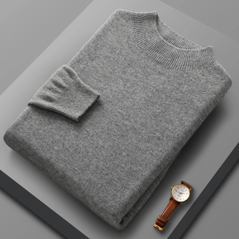 Halbhoher Kragen Kaschmirpullover