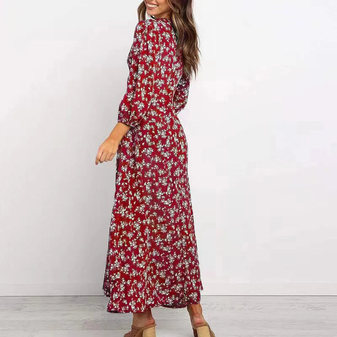Jane - Elegantes geblümtes Kleid