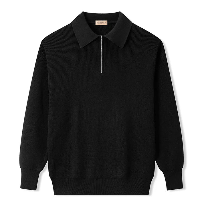 Eleganter Pullover mit Reißverschluss