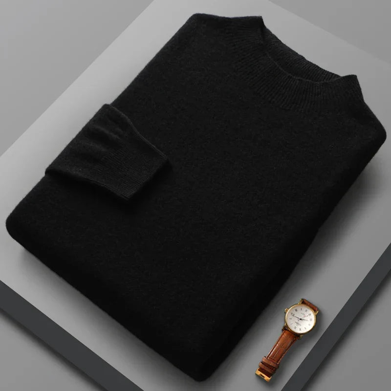 Halbhoher Kragen Kaschmirpullover