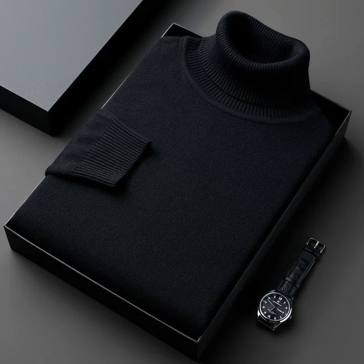 Eleganter Herren-Rollkragenpullover
