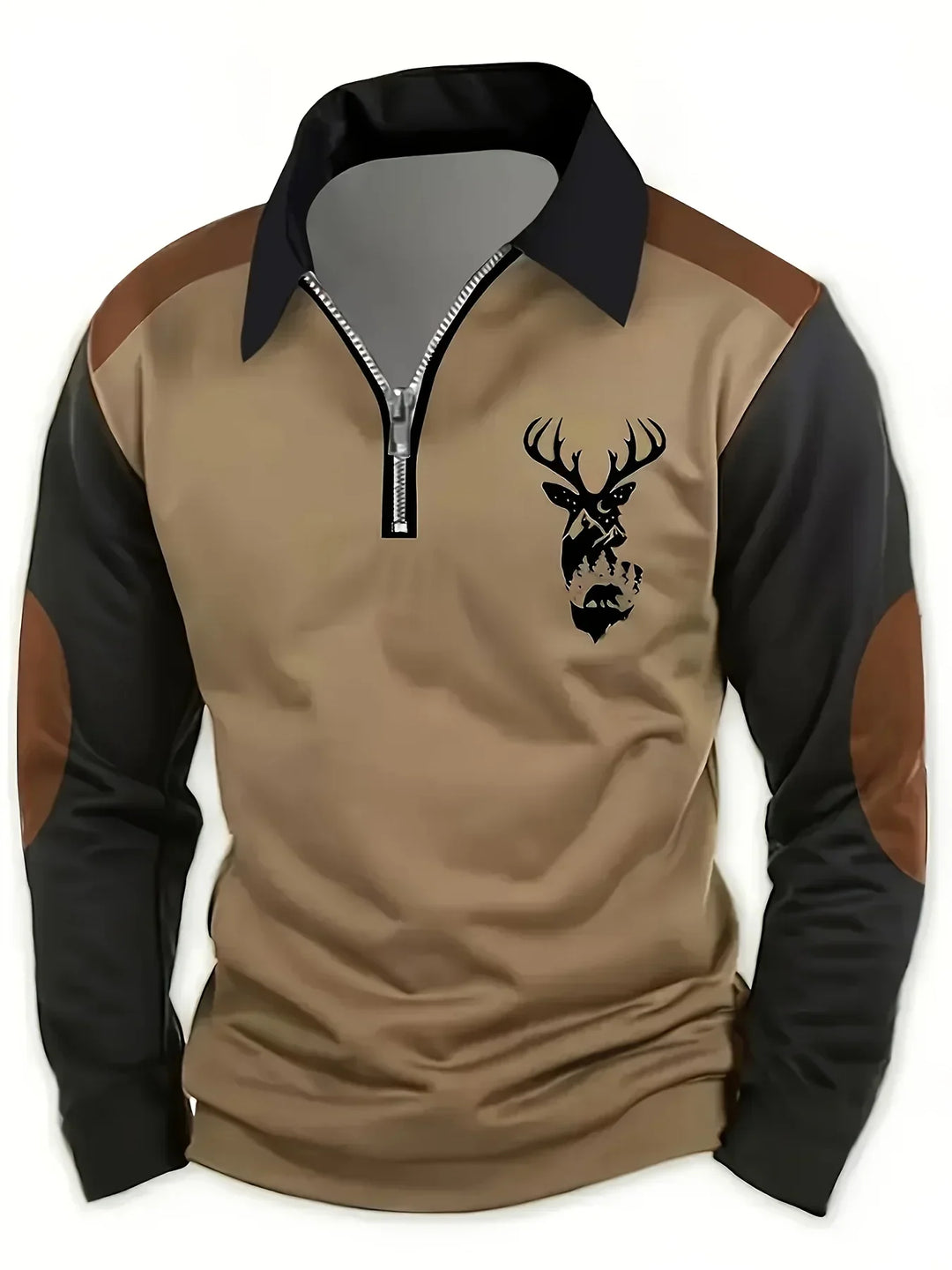 Vintage Pullover mit Reißverschluss