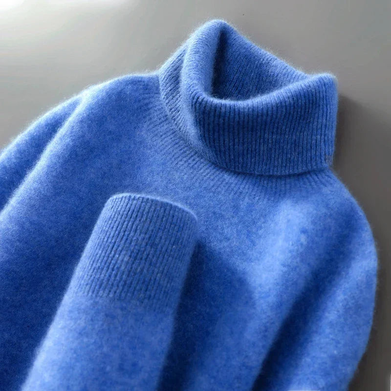 Eleganter Rollkragenpullover aus Wolle