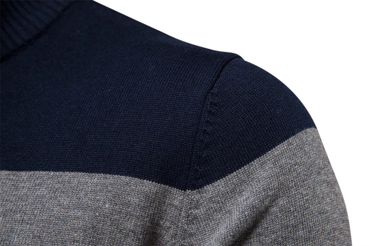 Eleganter Baumwollpullover mit Reißverschluss
