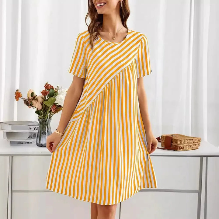 Clara - Gestreiftes Sommerkleid