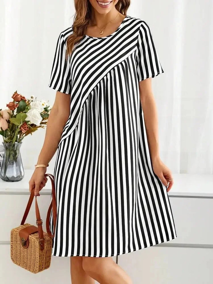 Clara - Gestreiftes Sommerkleid