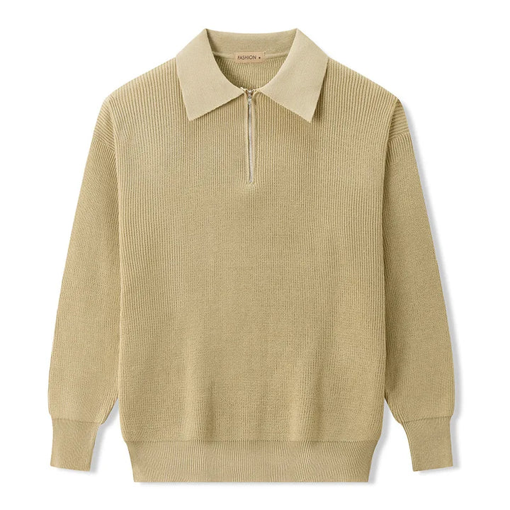 Eleganter Pullover mit Reißverschluss