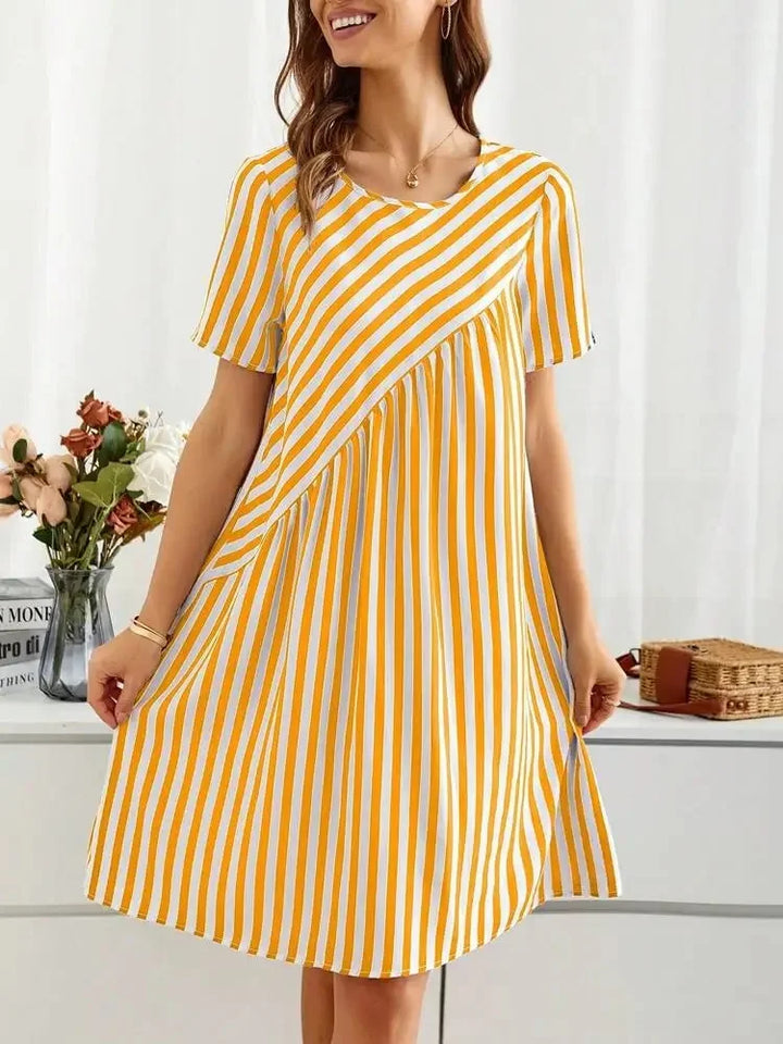 Clara - Gestreiftes Sommerkleid